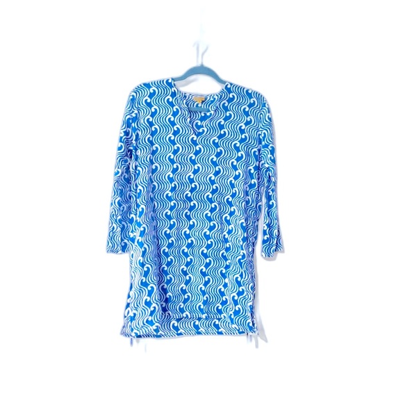 Roller Rabbit | Tops | Roller Rabbit Wave Print Blue And White ...